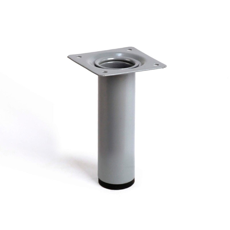 Pieds Rei 401g Mat Chrome Cylindrique Argenté Acier Moderne (Ø 3 x 10 cm) - Acheter à 2,17 € seulement chez Collector's Boutique