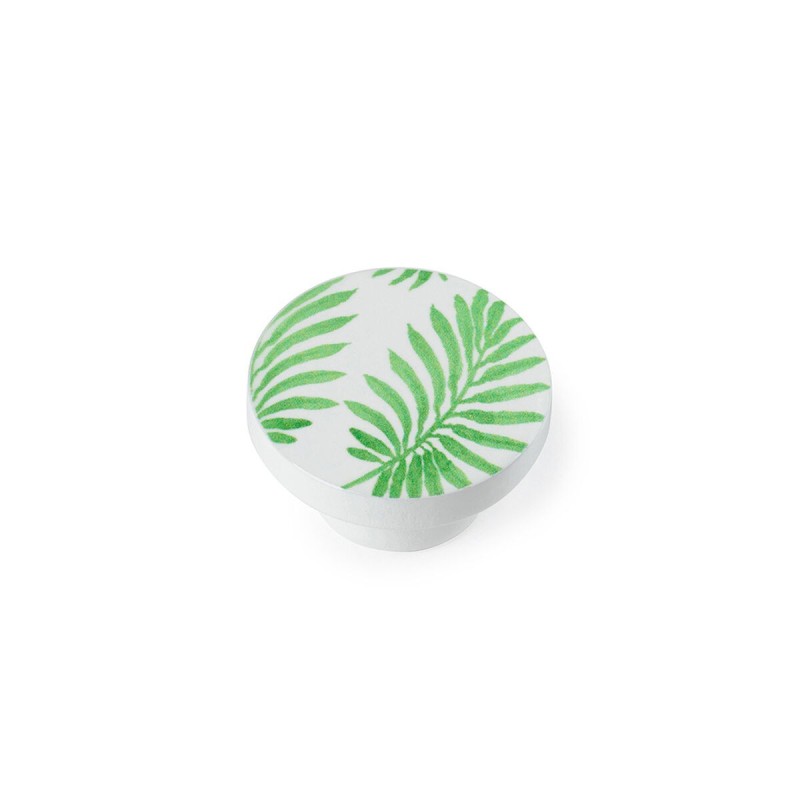 Pommeau Rei e295 Rond Bois de hêtre Vert 2 Unités (Ø 38 x 22 mm) - Acheter à 6,47 € seulement chez Collector's Boutique