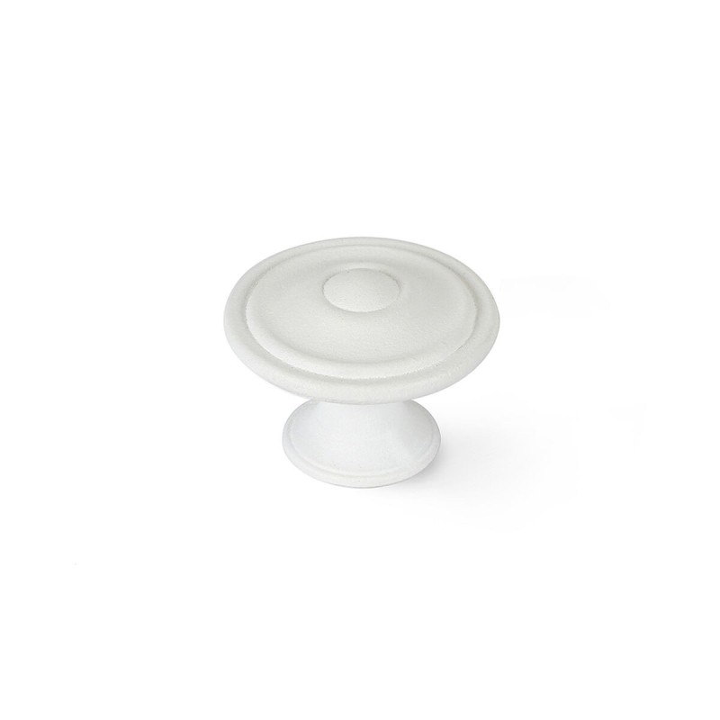 Pommeau Rei 3110 Rond Métal Blanc 4 Unités (Ø 35 x 26 mm) - Acheter à 8,71 € seulement chez Collector's Boutique