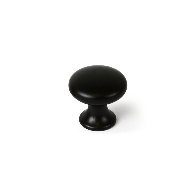 Pommeau Rei 760 Rond Mat Noir Métal 4 Unités (Ø 25 x 24 mm) - Acheter à 9,00 € seulement chez Collector's Boutique