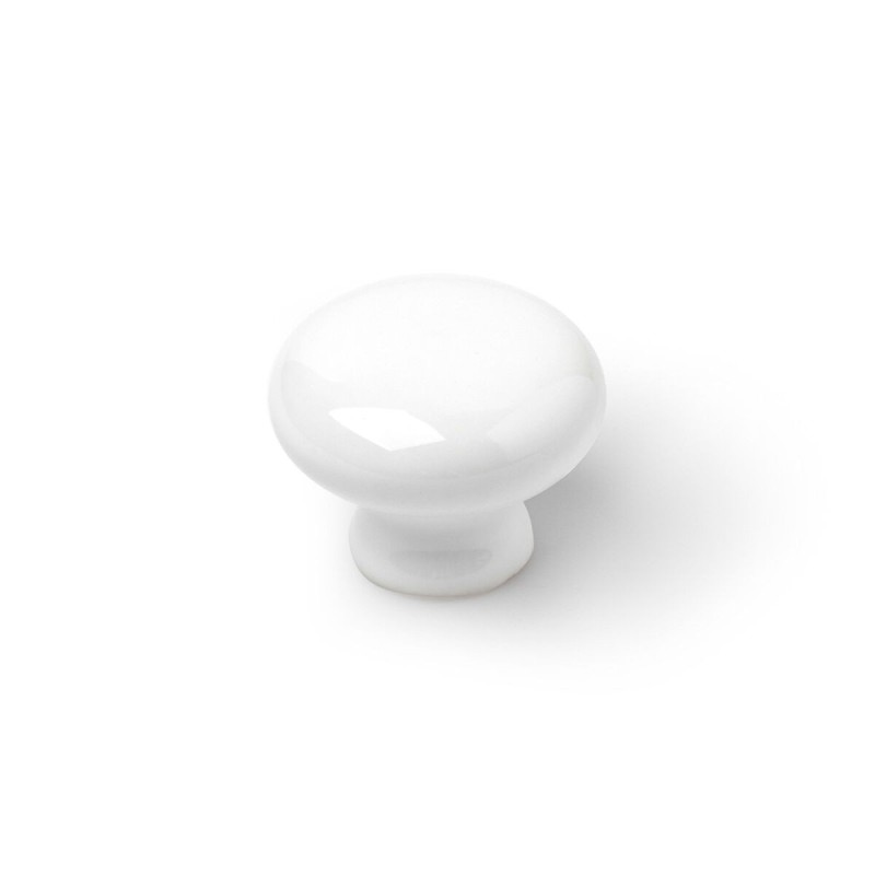 Pommeau Rei 821 Rond Porcelaine Blanc 4 Unités (Ø 3,5 x 2,6 cm) - Acheter à 11,72 € seulement chez Collector's Boutique