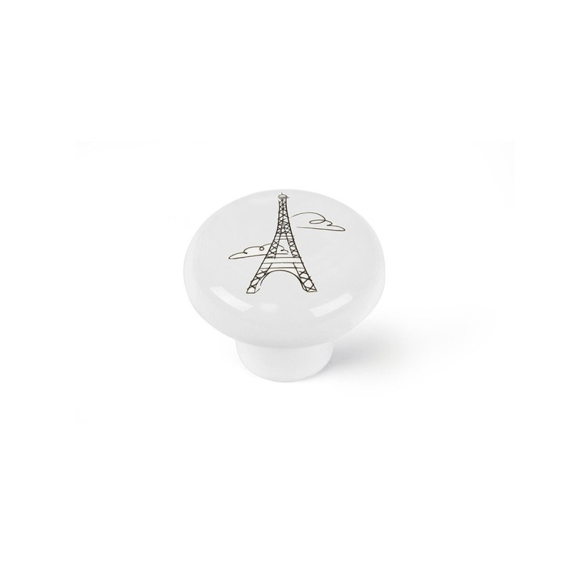 Pommeau Rei e816 Rond Blanc Porcelaine Illustré 4 Unités (Ø 40 x 31 mm) - Acheter à 19,94 € seulement chez Collector's Boutique