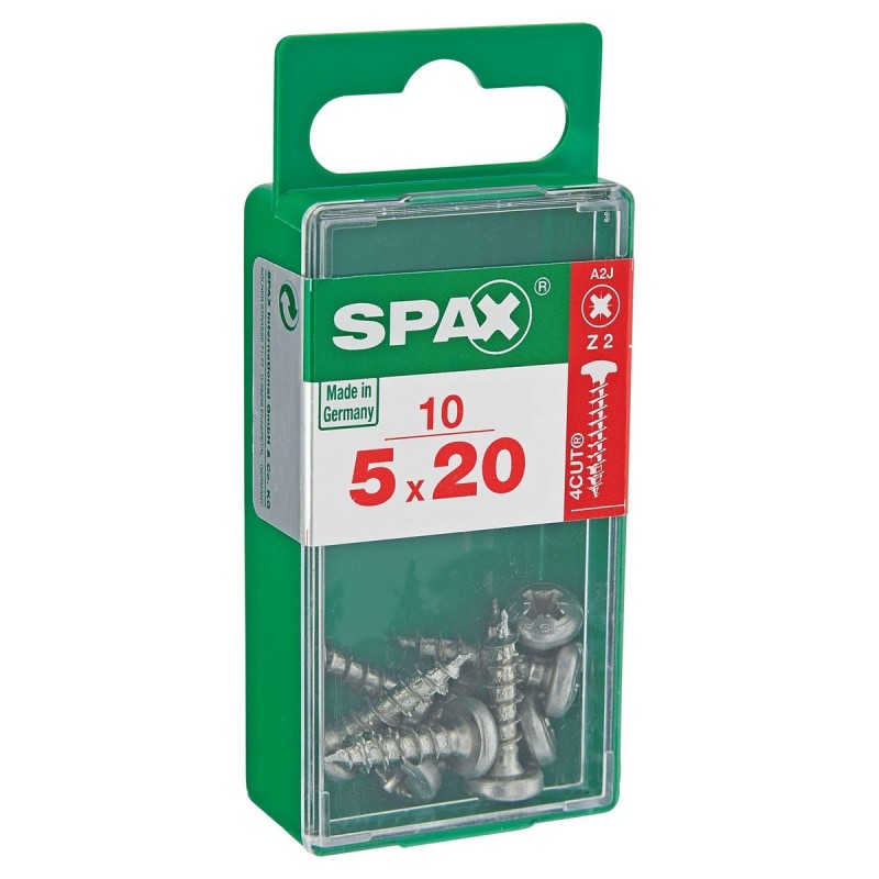 Boîte à vis SPAX Wirox Bois Tête ronde 10 Pièces (5 x 20 mm) - Acheter à 2,35 € seulement chez Collector's Boutique