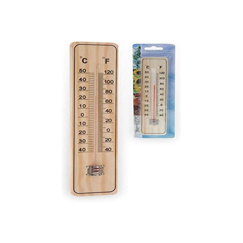 Thermomètre environnemental Progarden Intérieur/Extérieur 20 cm Bois - Acheter à 2,29 € seulement chez Collector's Boutique