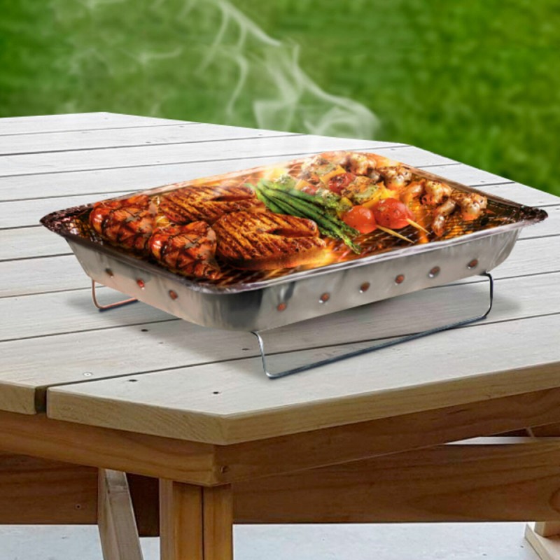 Barbecue Jetable Aluminium (31 x 24 x 4 cm) - Acheter à 7,51 € seulement chez Collector's Boutique