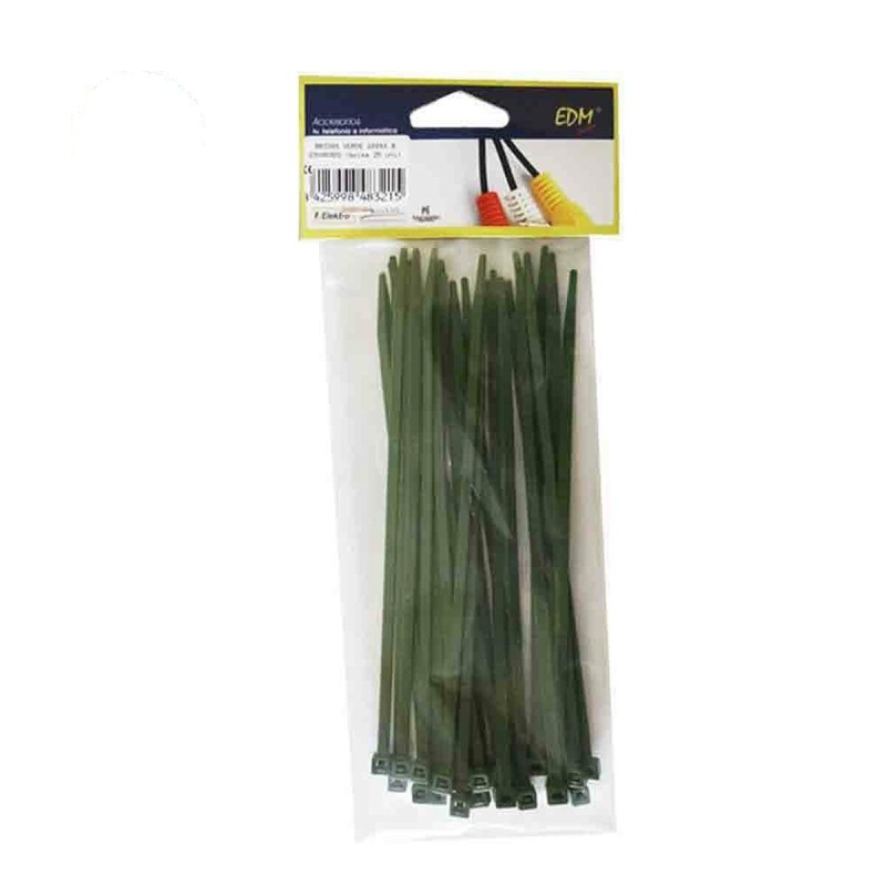 Attaches pour câble en nylon Faston Vert 150 x 3,5 mm 25 Unités - Acheter à 1,92 € seulement chez Collector's Boutique