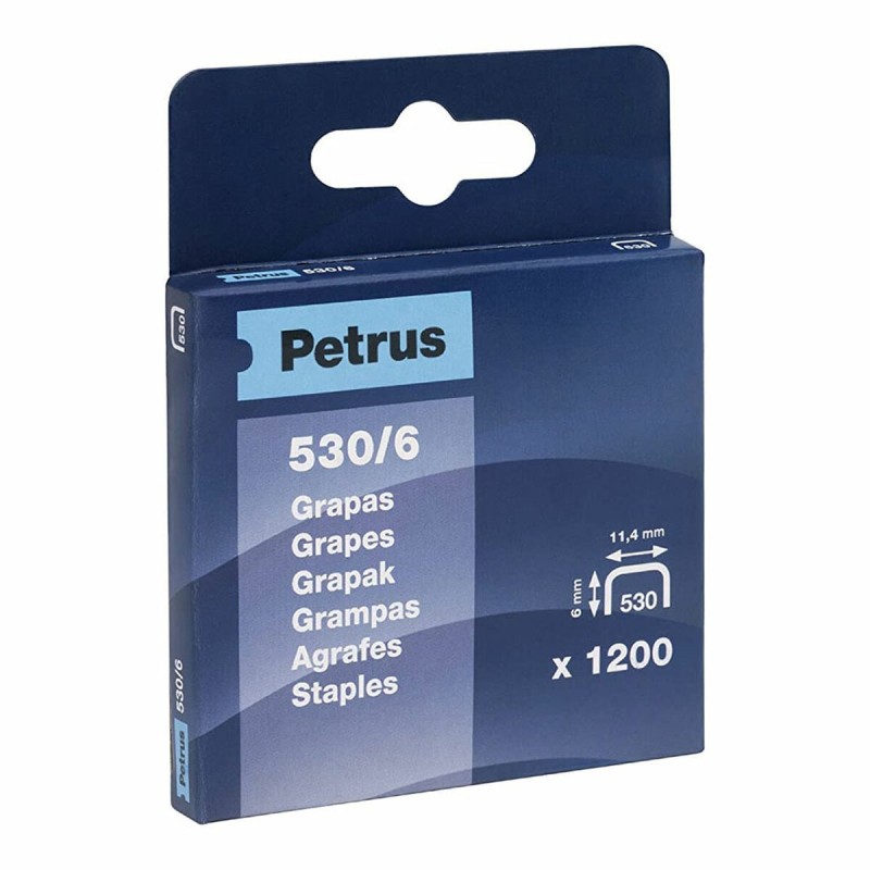 Agrafes Petrus 77513 530/6 mm 1200 Unités - Acheter à 3,22 € seulement chez Collector's Boutique