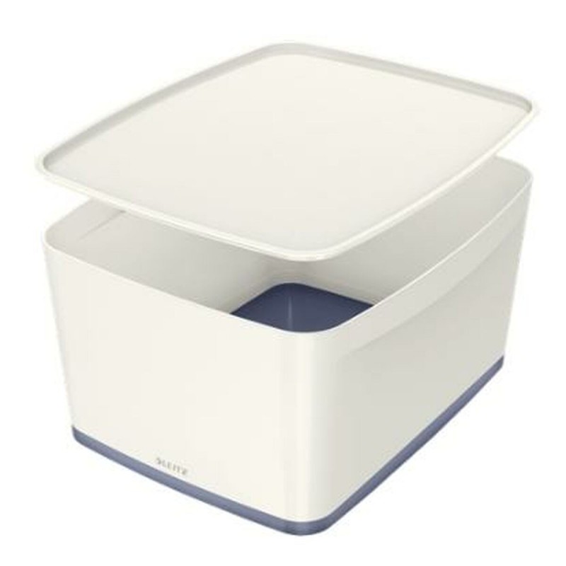 Boîte de rangement Leitz MyBox WOW Grand Gris Avec couvercle Blanc ABS (31,8 x 19,8 x 38,5 cm) - Acheter à 28,22 € seulement che