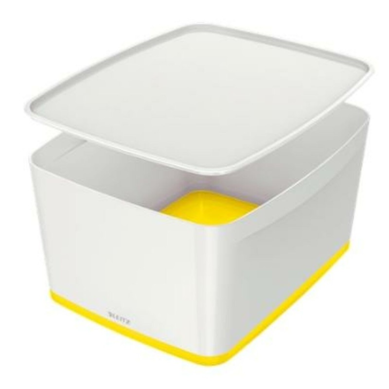 Boîte de rangement Leitz MyBox WOW Grand Jaune Avec couvercle Blanc ABS (31,8 x 19,8 x 38,5 cm) - Acheter à 28,22 € seulement ch