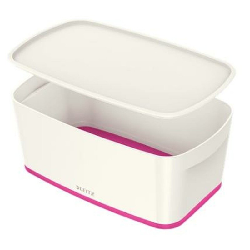 Boîte de rangement Leitz MyBox WOW Petit Fuchsia Avec couvercle Blanc ABS (31,8 x 12,8 x 19,1 cm) - Acheter à 19,94 € seulement 