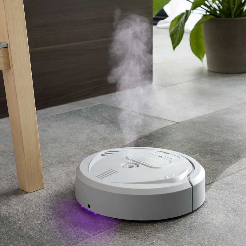 Robot Mopa Rechargeable 4 en 1 avec Désinfection UV et Humidificateur Diffuseur d’Arôme Klinbot InnovaGoods - Acheter à 29,65 € 