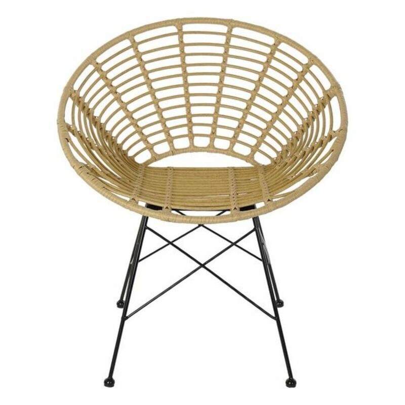 Chaise de Salle à Manger DKD Home Decor Métal Rotin (72 x 64 x 78 cm) - Acheter à 109,02 € seulement chez Collector's Boutique