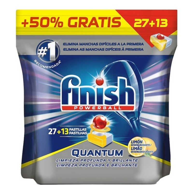 Tablettes pour Lave-vaisselle Finish Quantum Lemon 27+13 doses - Acheter à 9,54 € seulement chez Collector's Boutique