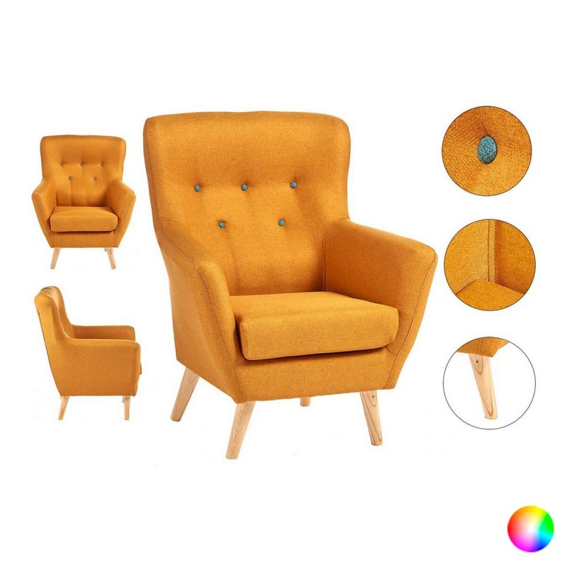 Fauteuil Haarlem Polyester Bois de pin (70 x 92 x 75 cm) - Acheter à 192,10 € seulement chez Collector's Boutique