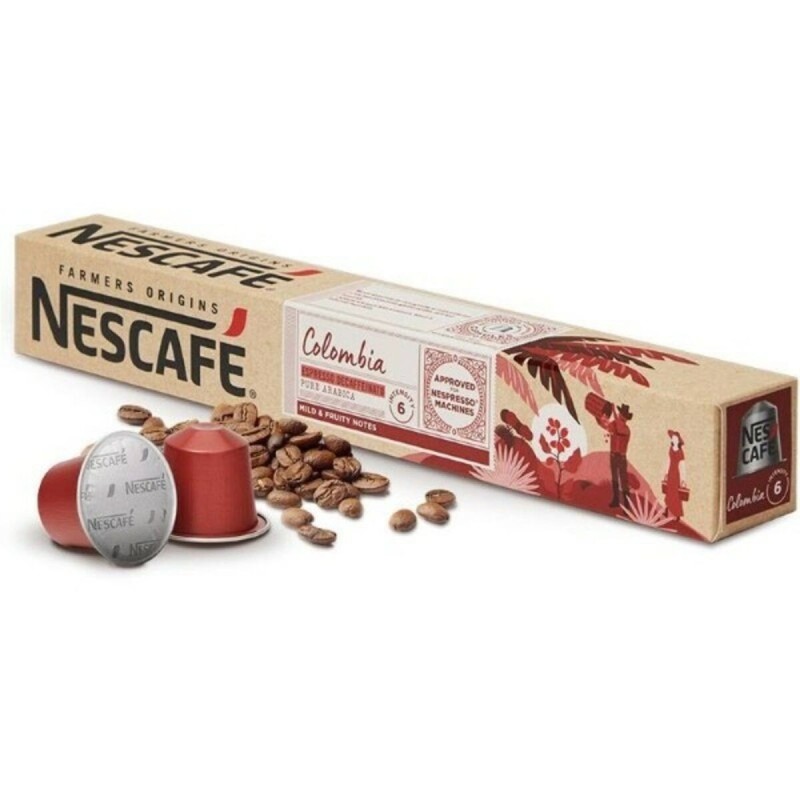 Capsules de café FARMERS ORIGINS Nescafé COLOMBIA Décaféiné (10 uds) - Acheter à 3,40 € seulement chez Collector's Boutique