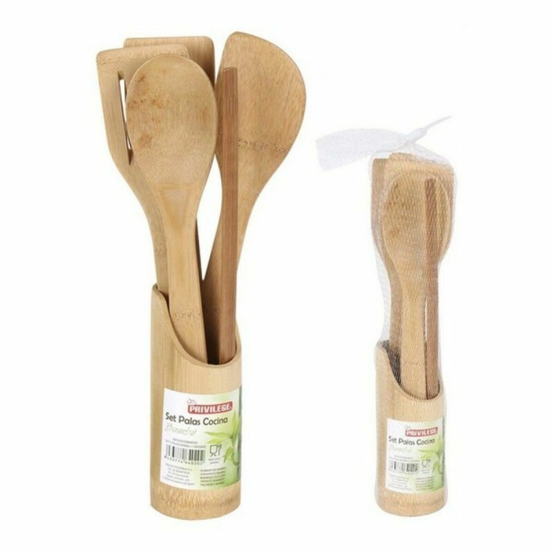 Set d'Ustensiles de Cuisine Privilege Bambou (5 Pcs) - Acheter à 3,60 € seulement chez Collector's Boutique