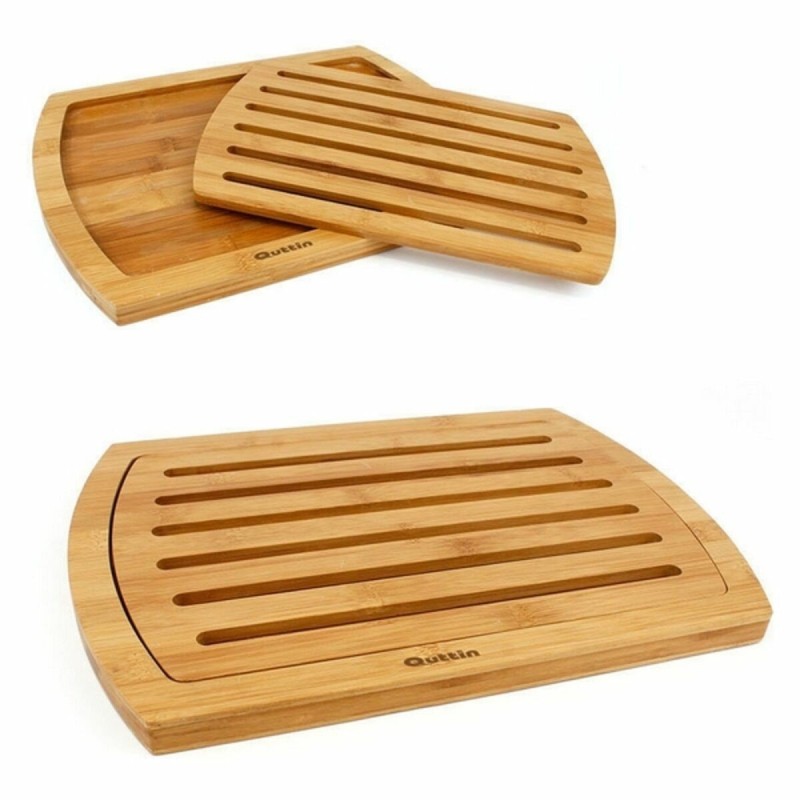 Planche en Bambou à Découper le Pain Quttin GR-62324 (36 x 25 x 1,8 cm) (36 x 25 x 1,8 cm) - Acheter à 10,28 € seulement chez Co