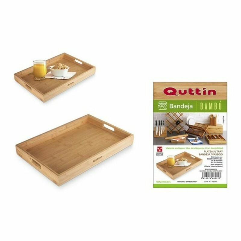 Plateau Quttin Bambou (40 X 27 x 4,6 cm) - Acheter à 10,99 € seulement chez Collector's Boutique