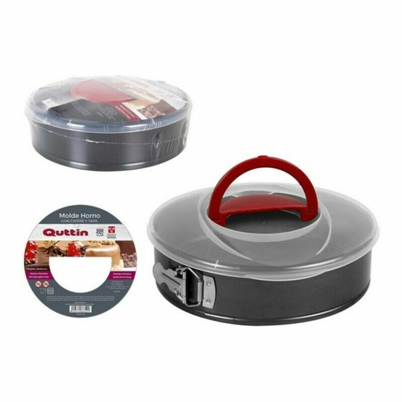 Moule amovible Quttin Acier de Carbone Rond Avec couvercle Noir - Acheter à 9,89 € seulement chez Collector's Boutique