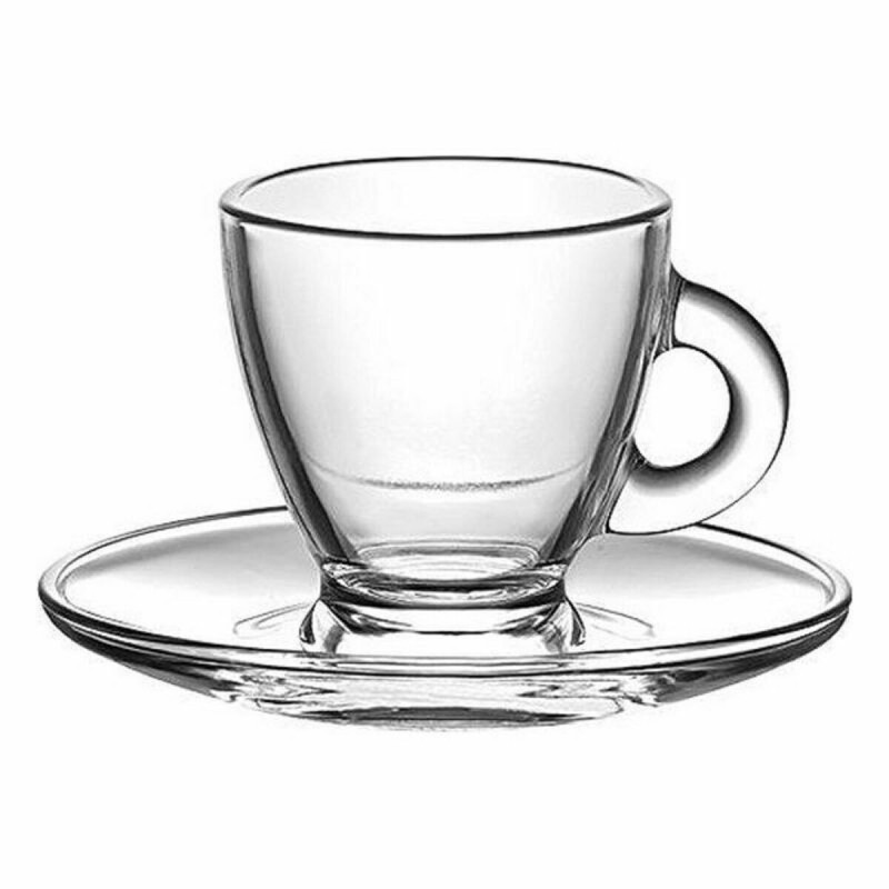 Ensemble de tasses à café LAV Roma 95 ml Verre (12 pcs) - Acheter à 7,97 € seulement chez Collector's Boutique