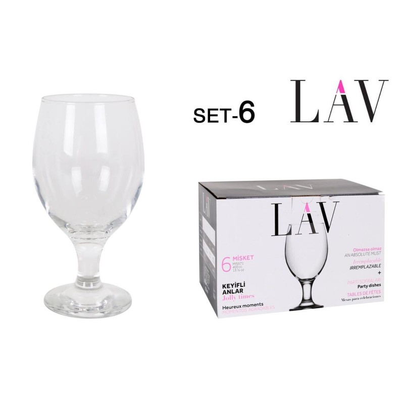 Set de Verres LAV Misket 6 Pièces (400 cc) - Acheter à 9,95 € seulement chez Collector's Boutique