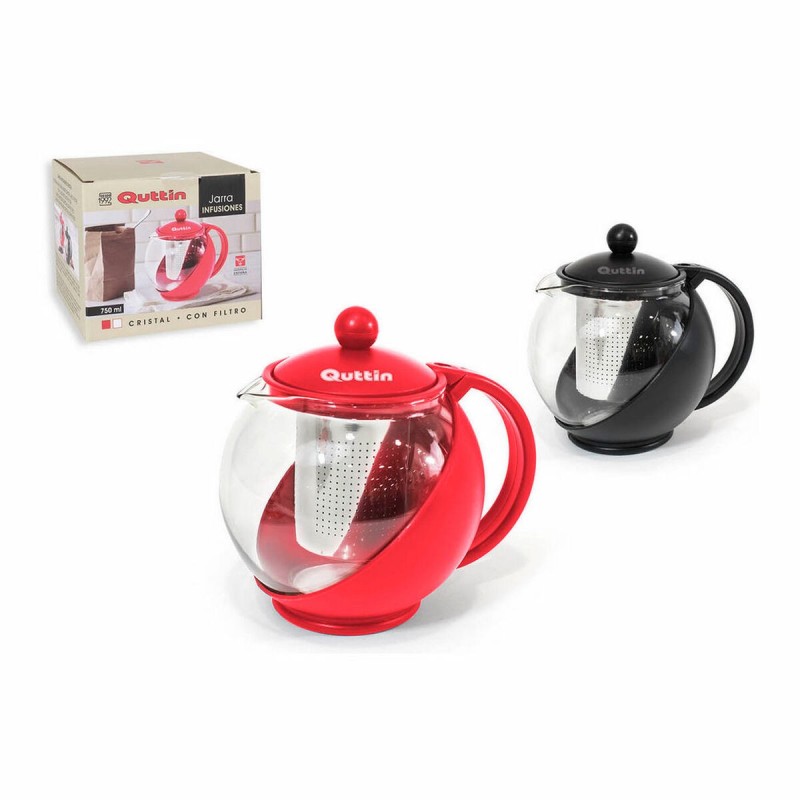 Carafe avec filtre pour infusions Quttin Verre (750 ml) - Acheter à 3,70 € seulement chez Collector's Boutique