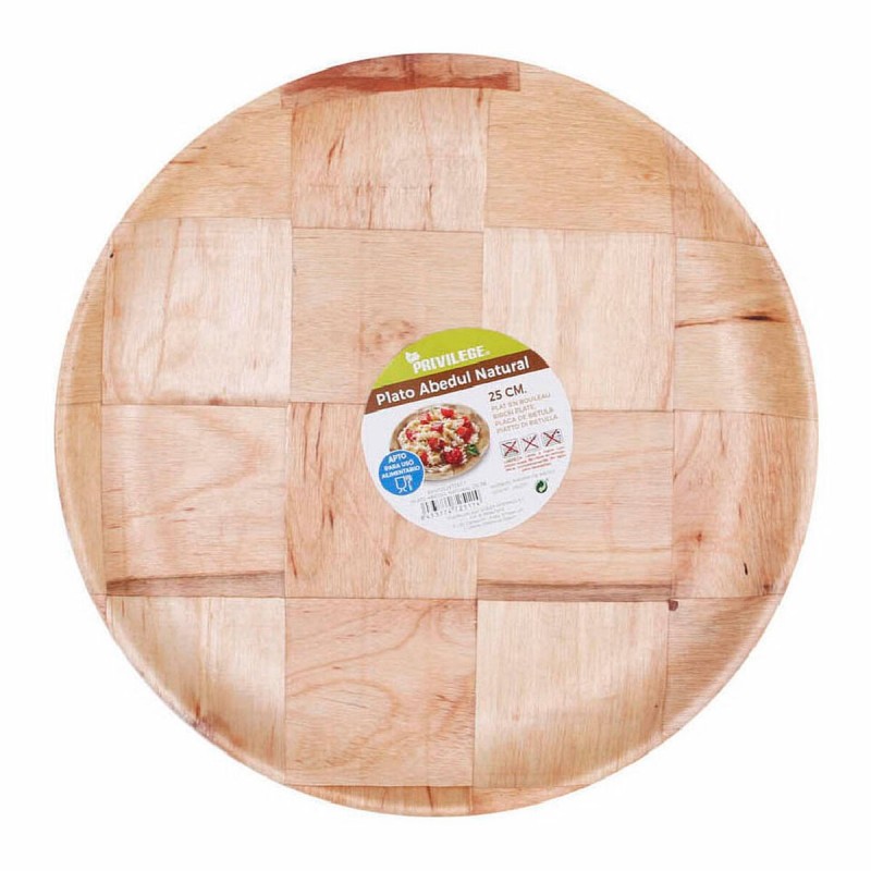 Assiette Privilege Natural Bouleau (Ø 25 cm) (ø 25 cm) - Acheter à 1,73 € seulement chez Collector's Boutique