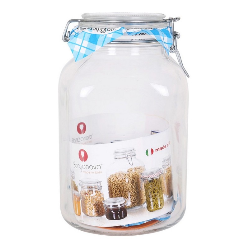 Pot en verre Borgonovo Primizie Hermétique Transparent (3,1 L) (13 x 13 x 24 cm) - Acheter à 8,82 € seulement chez Collector's B