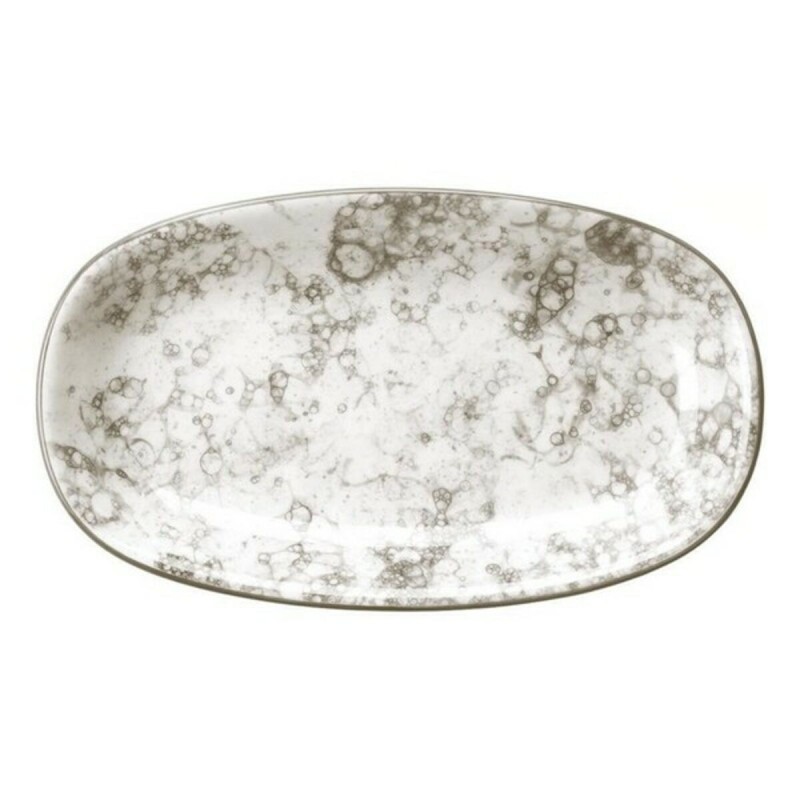 Plateau Porcelaine Blanc/Marron (15 x 8,7 x 2,3 cm) - Acheter à 3,90 € seulement chez Collector's Boutique