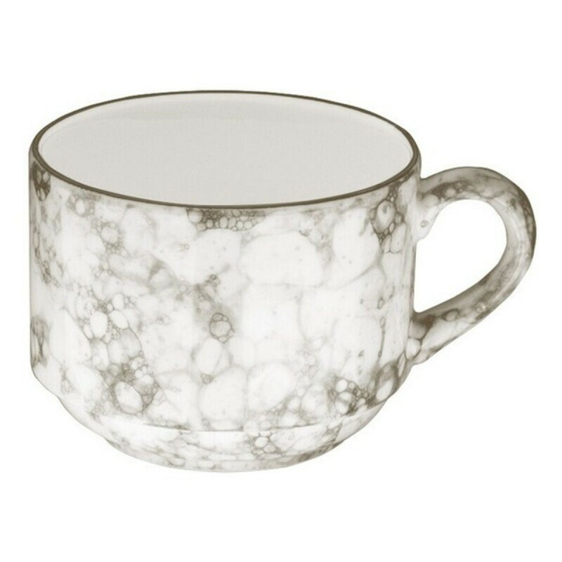 Tasse Gourmet Porcelaine Blanc/Marron (18 cl) - Acheter à 3,80 € seulement chez Collector's Boutique