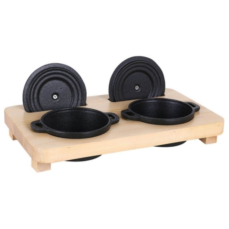 Casseroles Inde Avec couvercle Avec support Fonte (Ø 10 cm) (2 uds) - Acheter à 8,89 € seulement chez Collector's Boutique