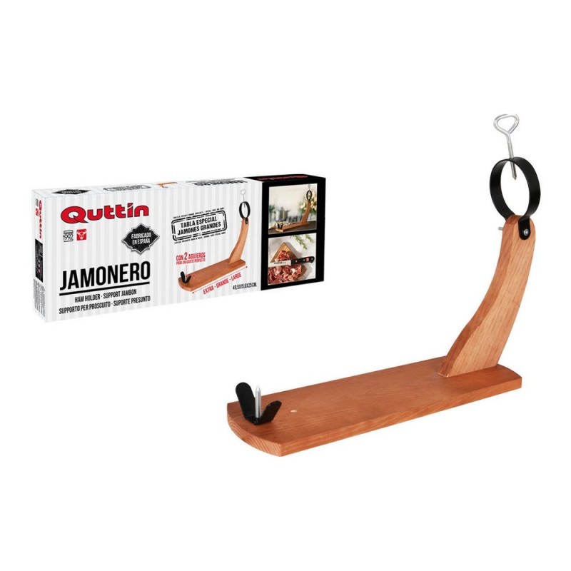 Jambonnier en Bois Gondola Quittin (49,5 x 15,6 x 25 cm) - Acheter à 13,60 € seulement chez Collector's Boutique