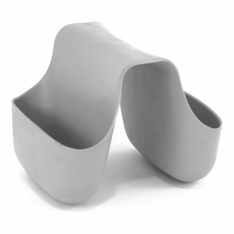 Porte-éponges pour Evier Quttin Gris Silicone Double (12,5 x 9,5 x 10 cm) - Acheter à 2,15 € seulement chez Collector's Boutique