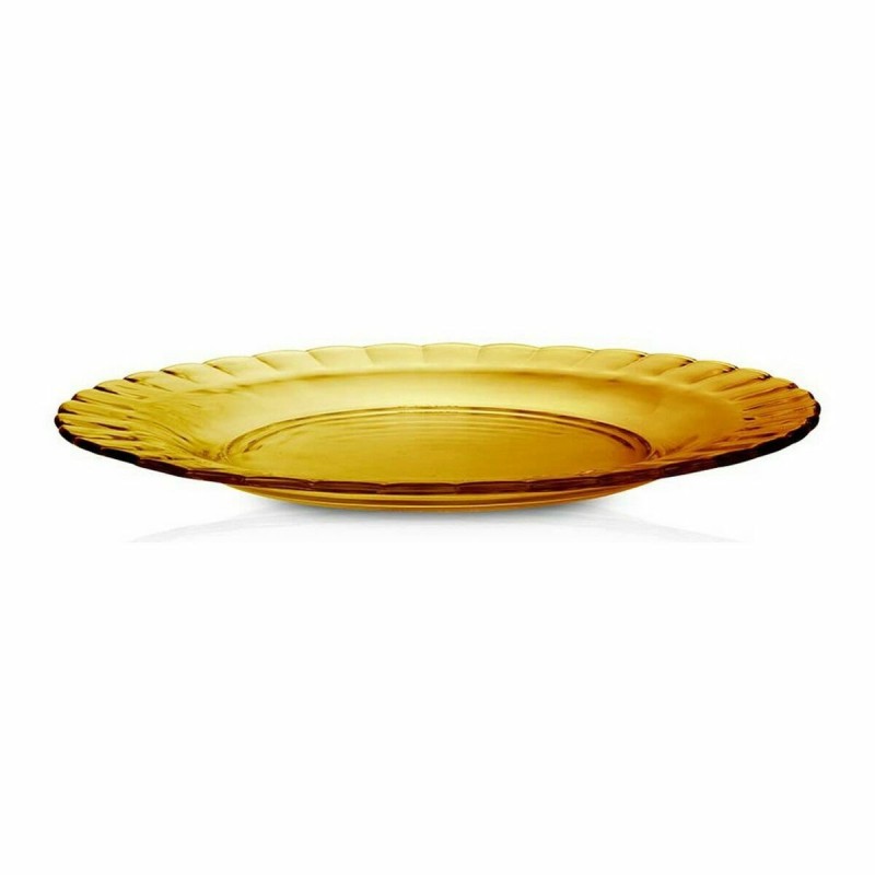 Assiette plate Duralex Picardie Verre Ambre (ø 23 x 3,5 cm) - Acheter à 1,92 € seulement chez Collector's Boutique