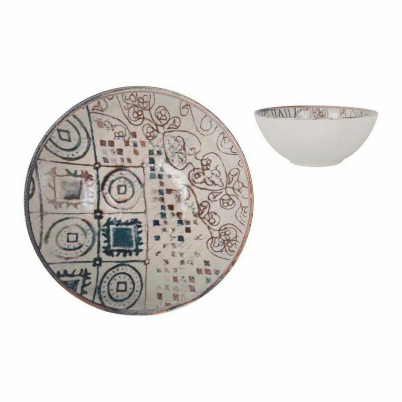 Bol La Mediterránea Grecia Porcelaine Bleu Marron Brille (ø 16 x 7 cm) - Acheter à 2,41 € seulement chez Collector's Boutique