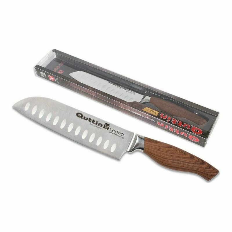 Couteau de cuisine Quttin Legno Santoku Acier inoxydable (17 cm) - Acheter à 7,26 € seulement chez Collector's Boutique