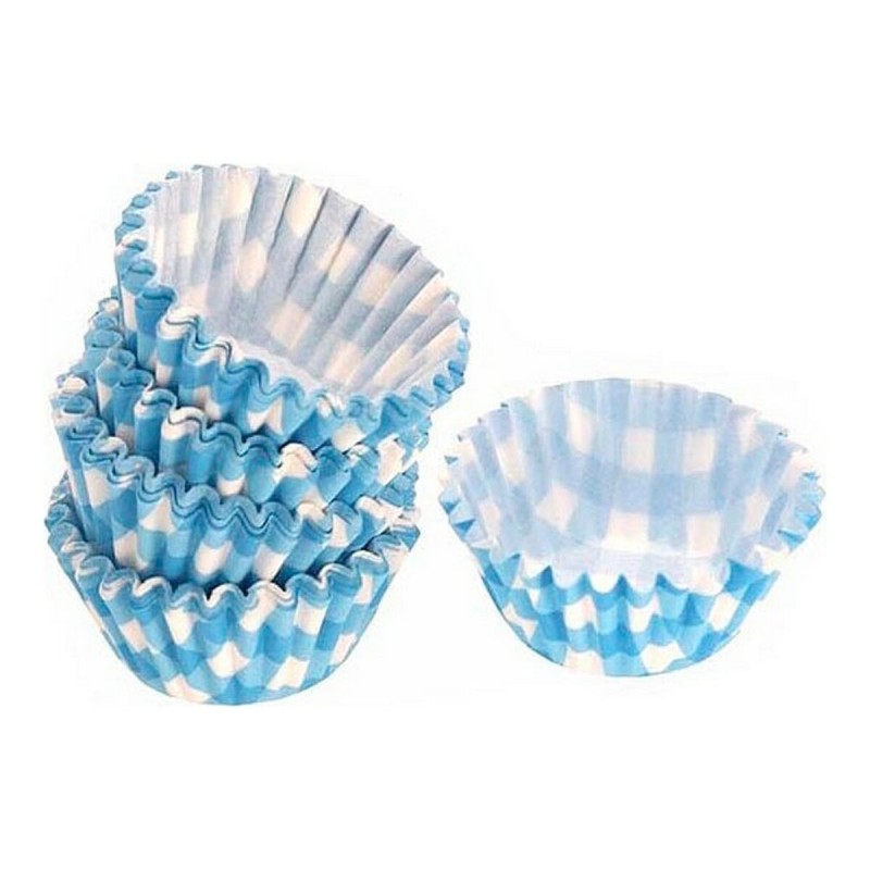 Ensemble de moules à pâtisserie Bleu Jetable (100 pcs) - Acheter à 0,89 € seulement chez Collector's Boutique