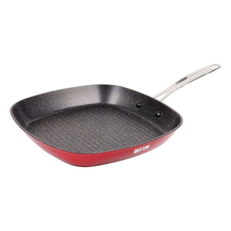 Poêle à Grilller Quttin Majestic Rouge (28 x 28 cm) - Acheter à 17,86 € seulement chez Collector's Boutique