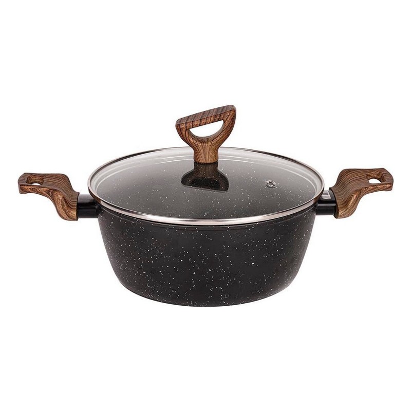 Casserole avec Couvercle Quttin ECOLOGI Noir (24 cm) (25 x 40 cm) - Acheter à 23,78 € seulement chez Collector's Boutique