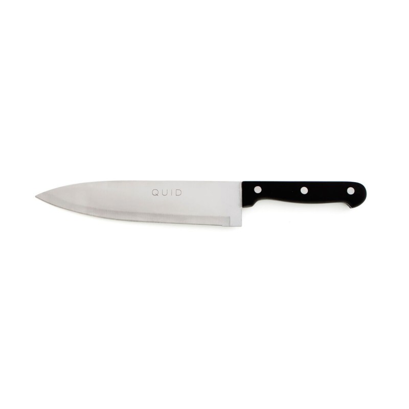 Couteau à viande Quid Kitchen Chef Noir Métal (20 cm) (Pack 6x) - Acheter à 19,12 € seulement chez Collector's Boutique