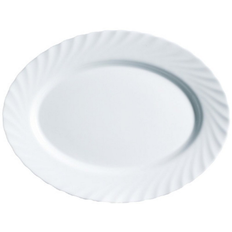 Plat à Gratin Luminarc Blanc verre (Ø 35 cm) - Acheter à 5,41 € seulement chez Collector's Boutique