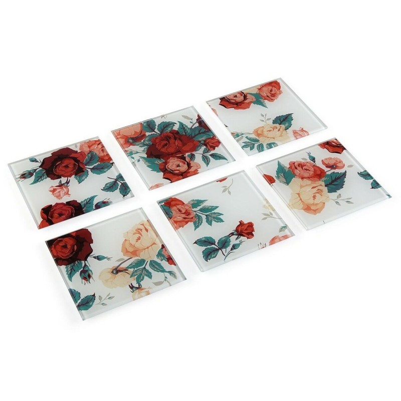 Dessous de verres Versa (4 x 10,5 x 10,5 cm) (6 Pièces) - Acheter à 8,44 € seulement chez Collector's Boutique