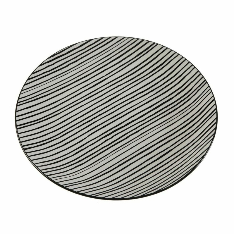 Assiette plate Versa Black Lines Porcelaine - Acheter à 4,21 € seulement chez Collector's Boutique