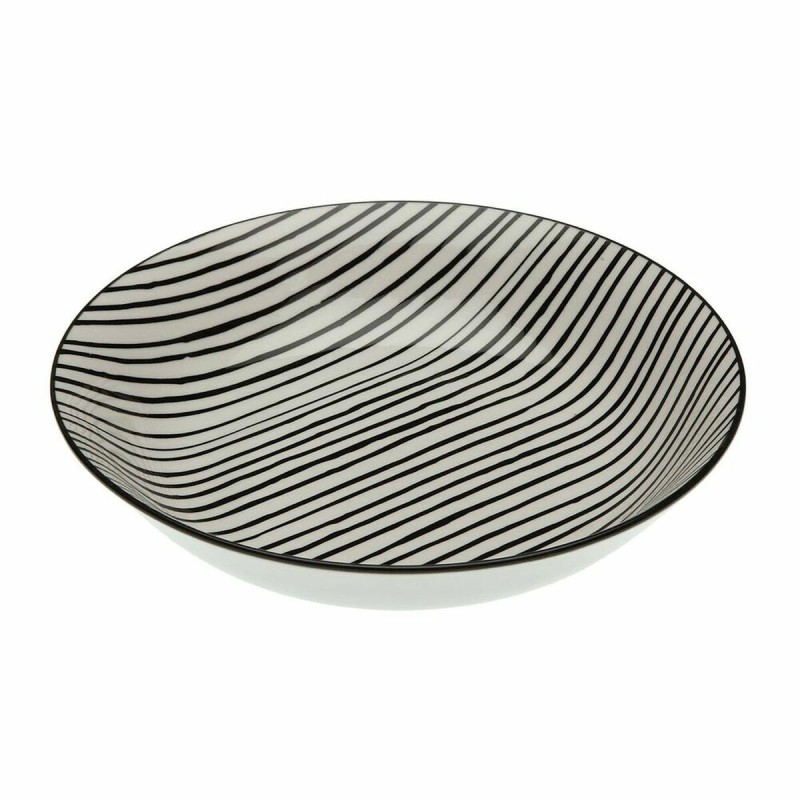 Assiette creuse Versa Black Lines ø 20,5 cm Porcelaine - Acheter à 2,52 € seulement chez Collector's Boutique