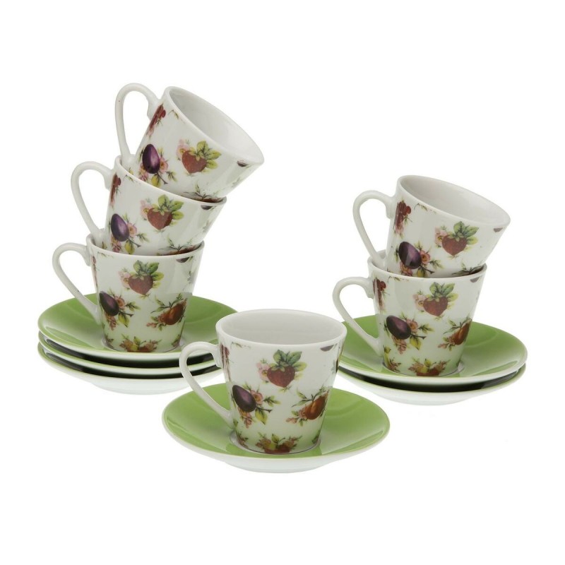 Ensemble de tasses à café Versa Strawberry Porcelaine (6 Pièces) - Acheter à 14,50 € seulement chez Collector's Boutique