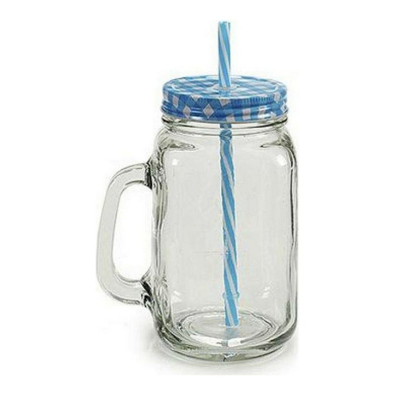 Carafe avec Couvercle et Paille Vivalto (700 ml) (9 x 16 x 12 cm) - Acheter à 1,84 € seulement chez Collector's Boutique