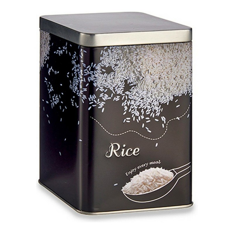 Boîte en métal Rice Métal (1000 ml) (10,2 x 15 x 10,2 cm) - Acheter à 3,08 € seulement chez Collector's Boutique