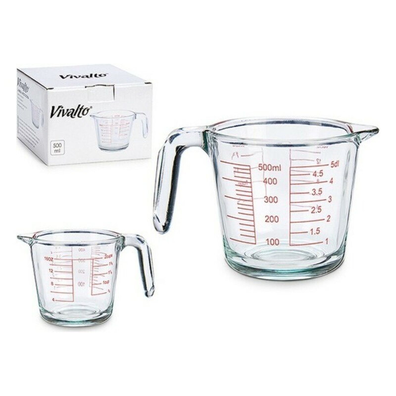 Pichet gradué Vivalto Transparent Verre 500 ml - Acheter à 5,48 € seulement chez Collector's Boutique