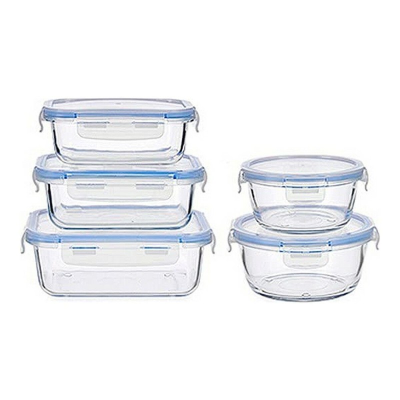 Ensemble de Boîtes à Lunch Transparent Plastique verre (5 Pièces) - Acheter à 17,93 € seulement chez Collector's Boutique