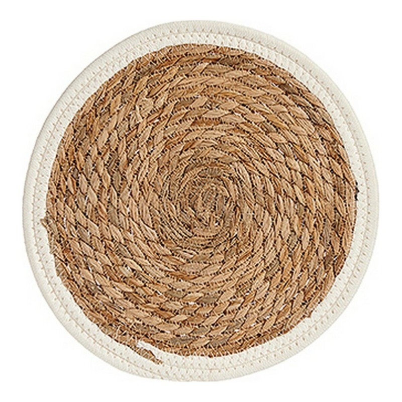 Dessous de plat Marron Blanc Fibre naturelle (Ø 30 cm) - Acheter à 3,08 € seulement chez Collector's Boutique